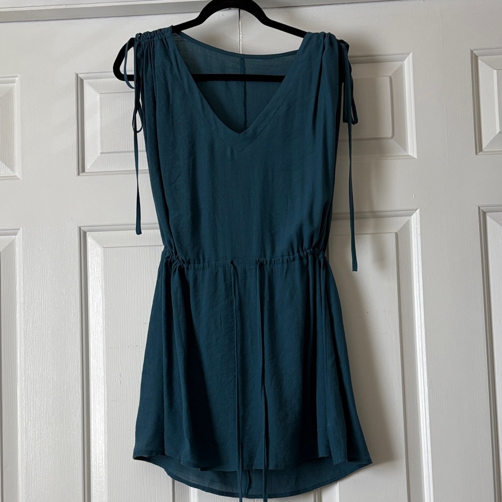 Cupshe Deep Teal V-Neck Swim Coverup